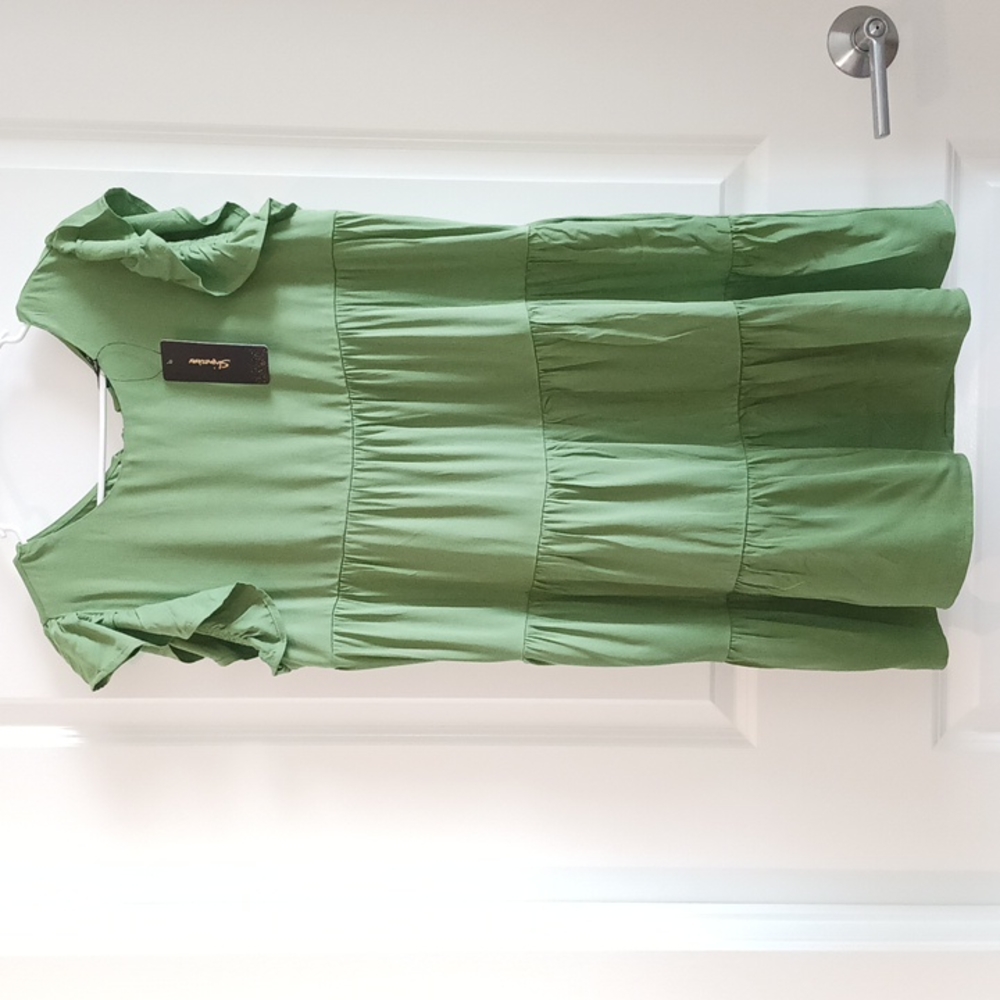 NWT Shinestar - Relaxed Tiered Ruffle Mini Dress